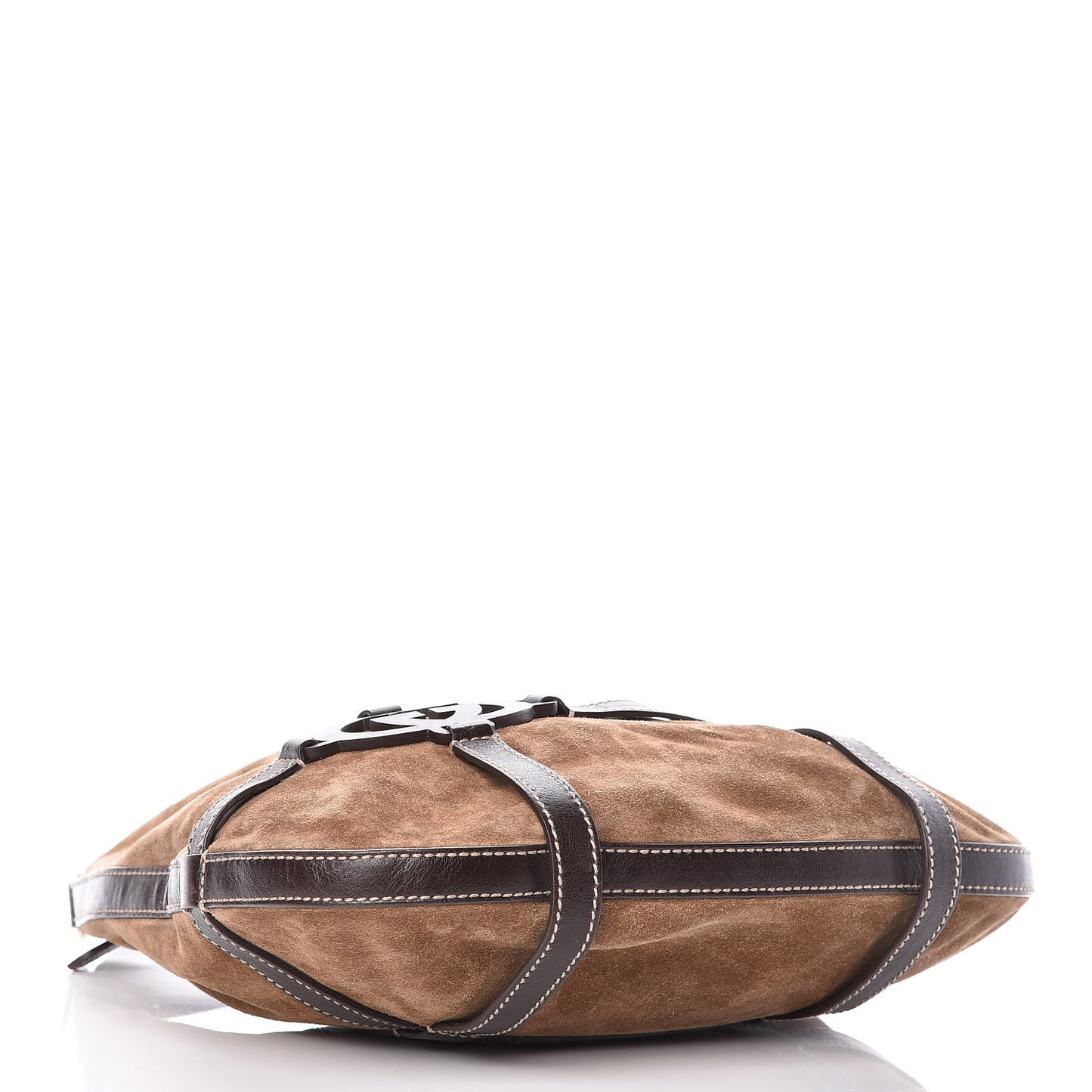 Calfskin Suede GG Royal Hobo Dark Brown