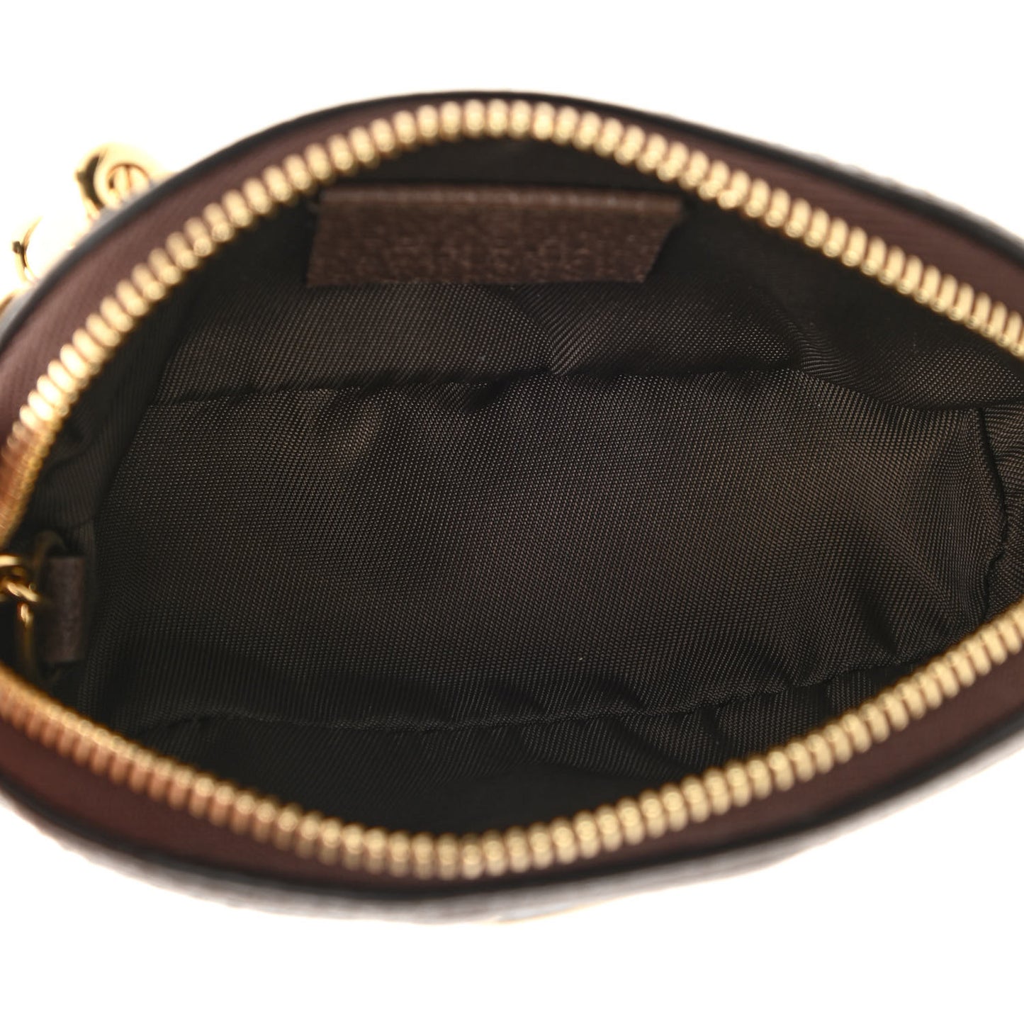 GG Supreme Monogram Web Ophidia Dome Key Pouch Beige New Acero