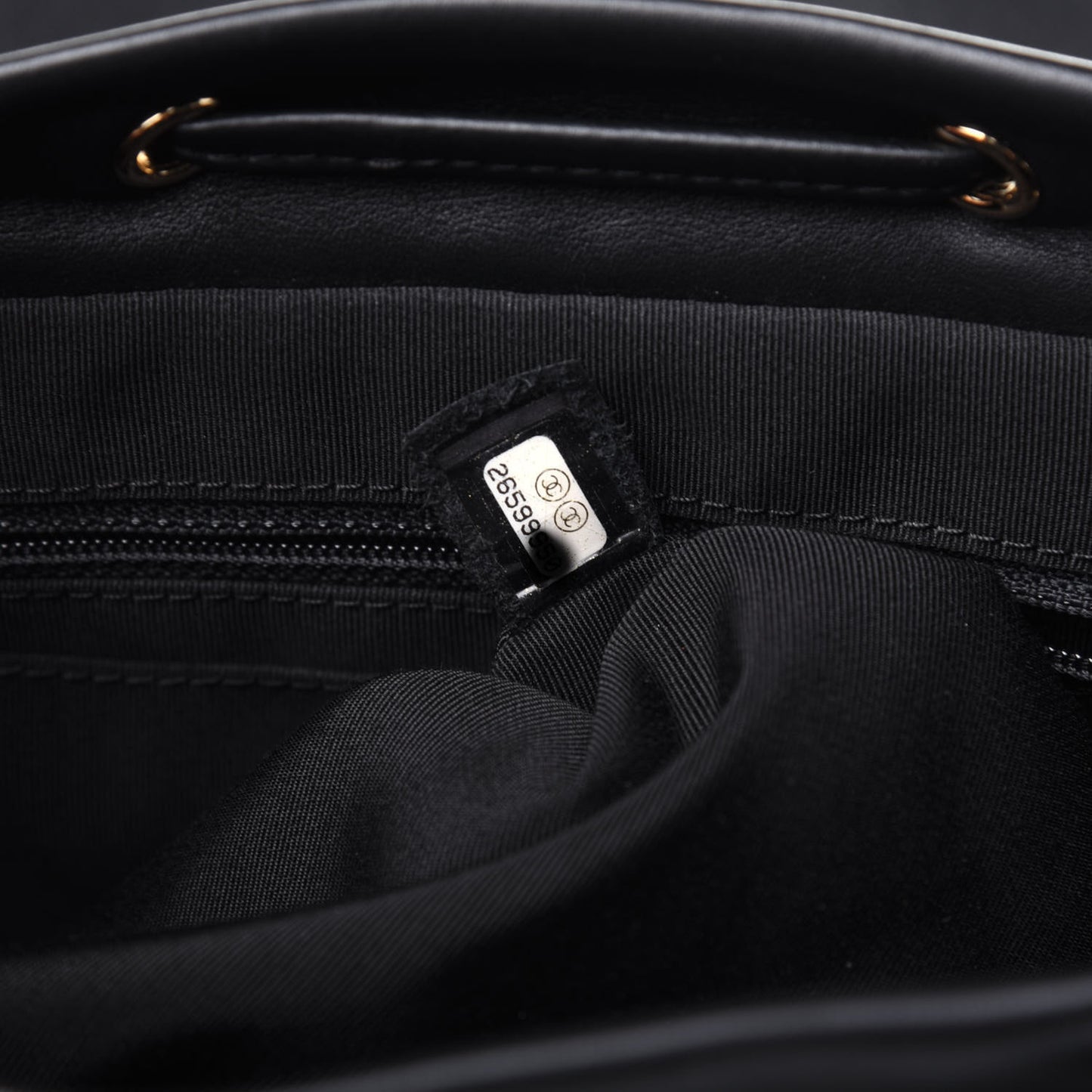 Lambskin Quilted Small Urban Spirit Backpack Black