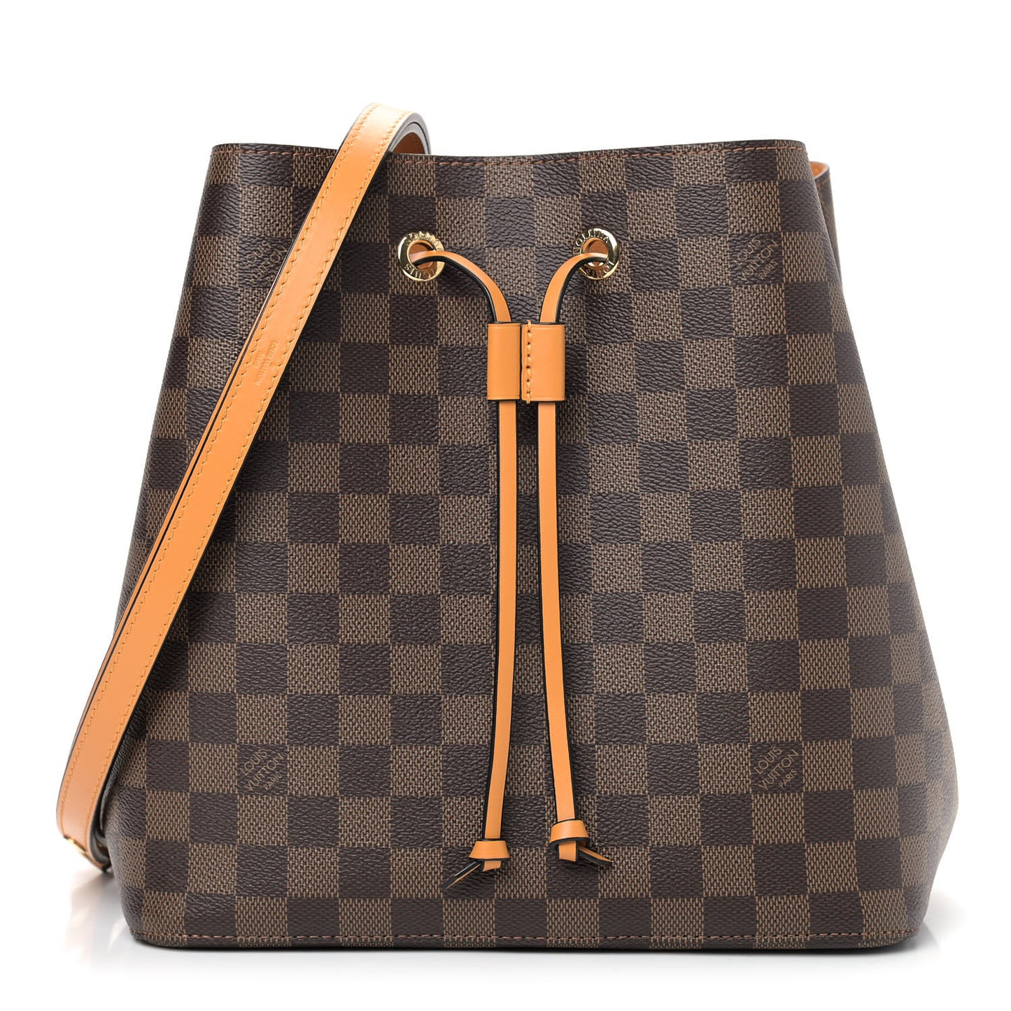 Damier Ebene Neonoe MM Safran