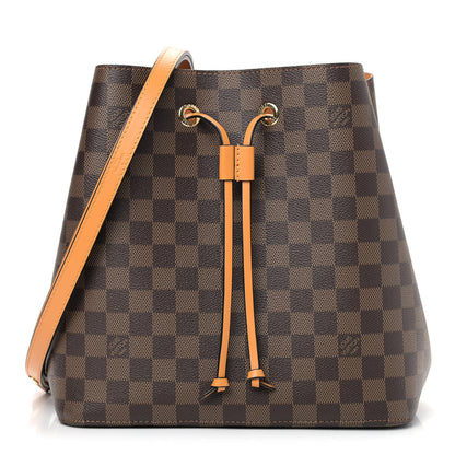 Louis Vuitton Damier Ebene Neonoe MM Safran 1 of 10