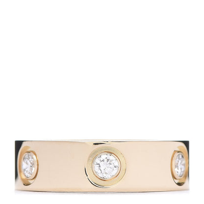 Cartier 18K Yellow Gold 6 Diamond 5.5mm LOVE Ring 48 4.5 1 of 4