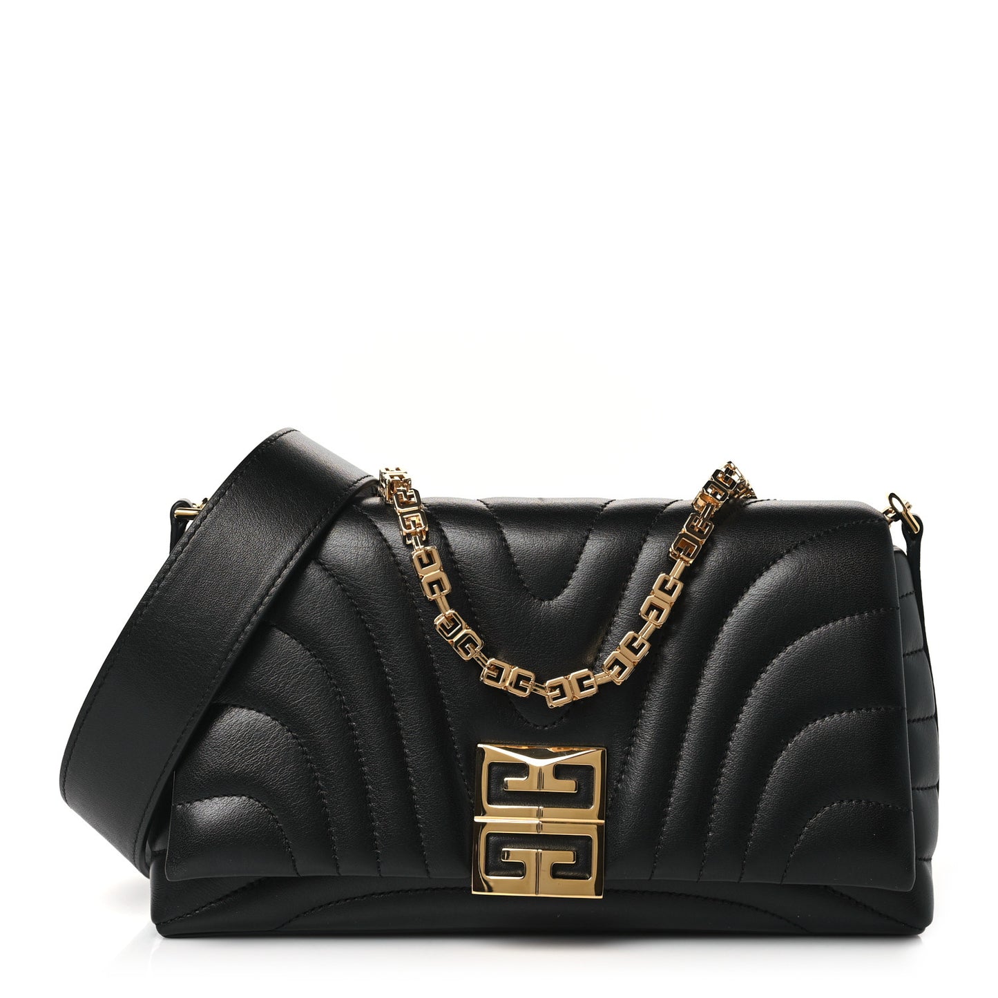 Calfskin Quilted Small 4G Shoulder Bag Black
