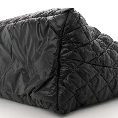 Chanel Nylon Quilted Large Coco Cocoon Tote   Black 10 of 10