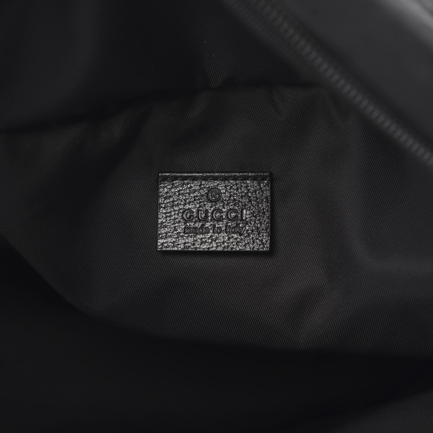 Gucci Nylon 80s Logo Patch Belt Bag Black 6 of 11