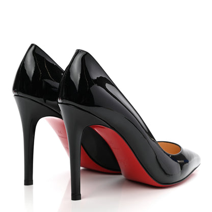 Christian Louboutin Patent Pigalle 100 Pumps 37 Black 4 of 9