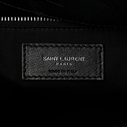 Saint Laurent Crinkled Calfskin Matelasse Monogram Medium Niki Shopper Tote Black 6 of 12