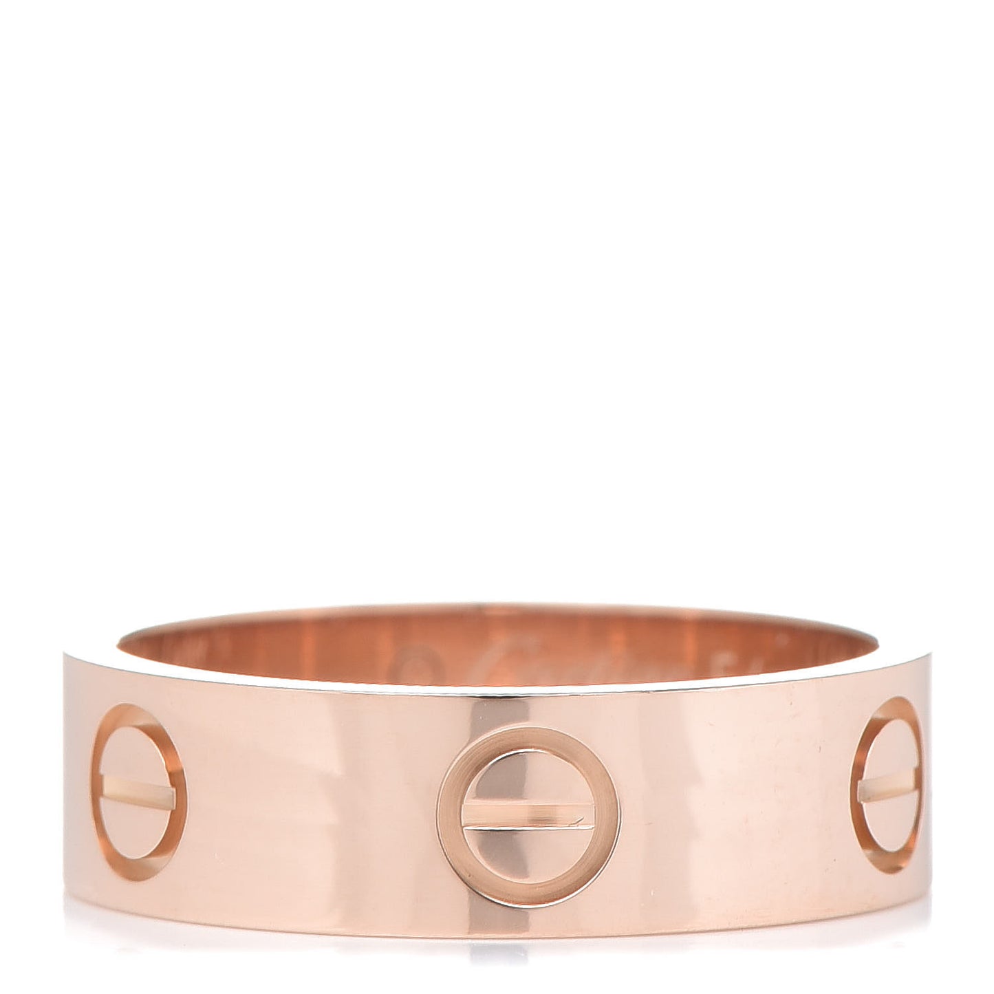 18K Pink Gold 5.5mm LOVE Ring 54 6.75