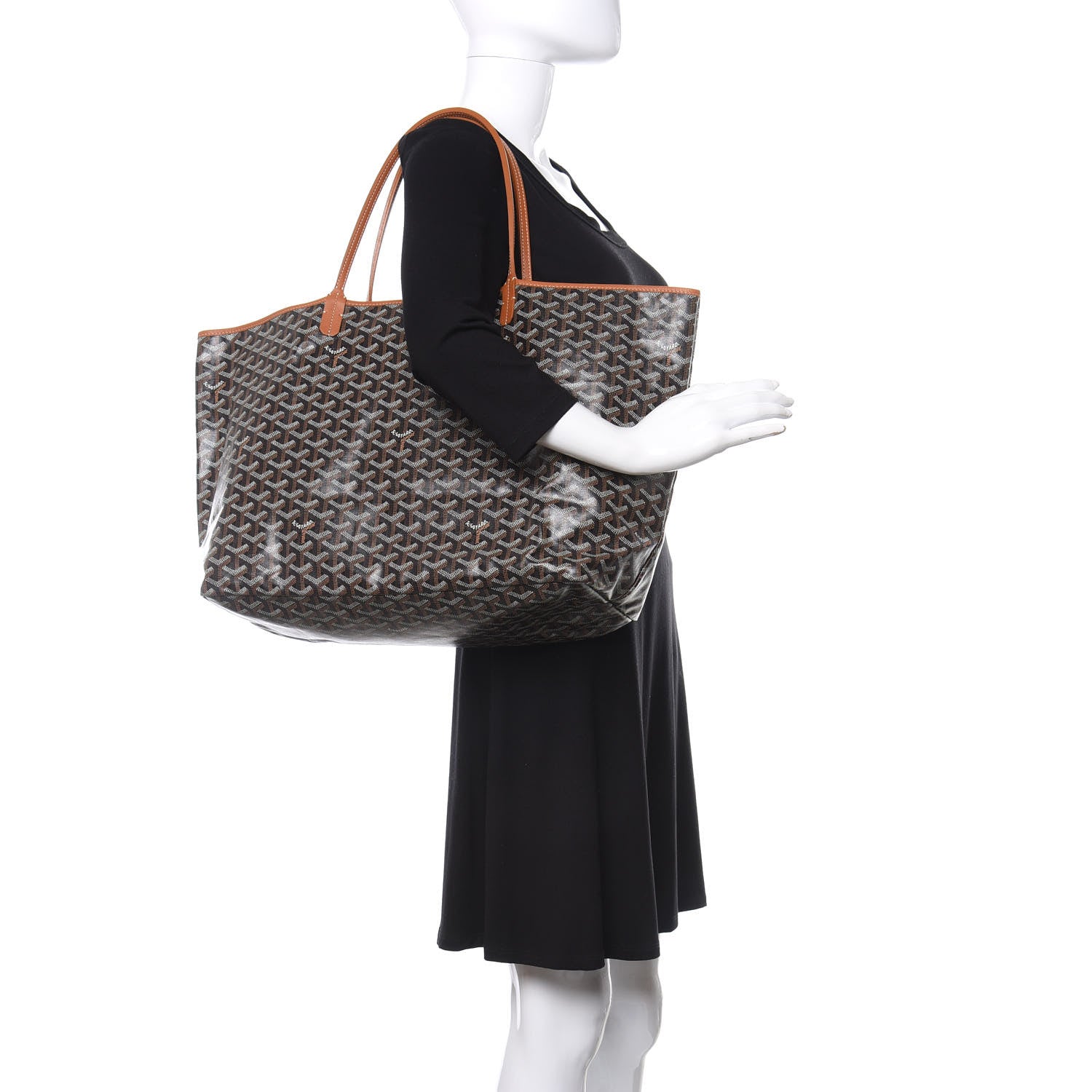 Goyard Goyardine Saint Louis GM Black Gold 2 of 7