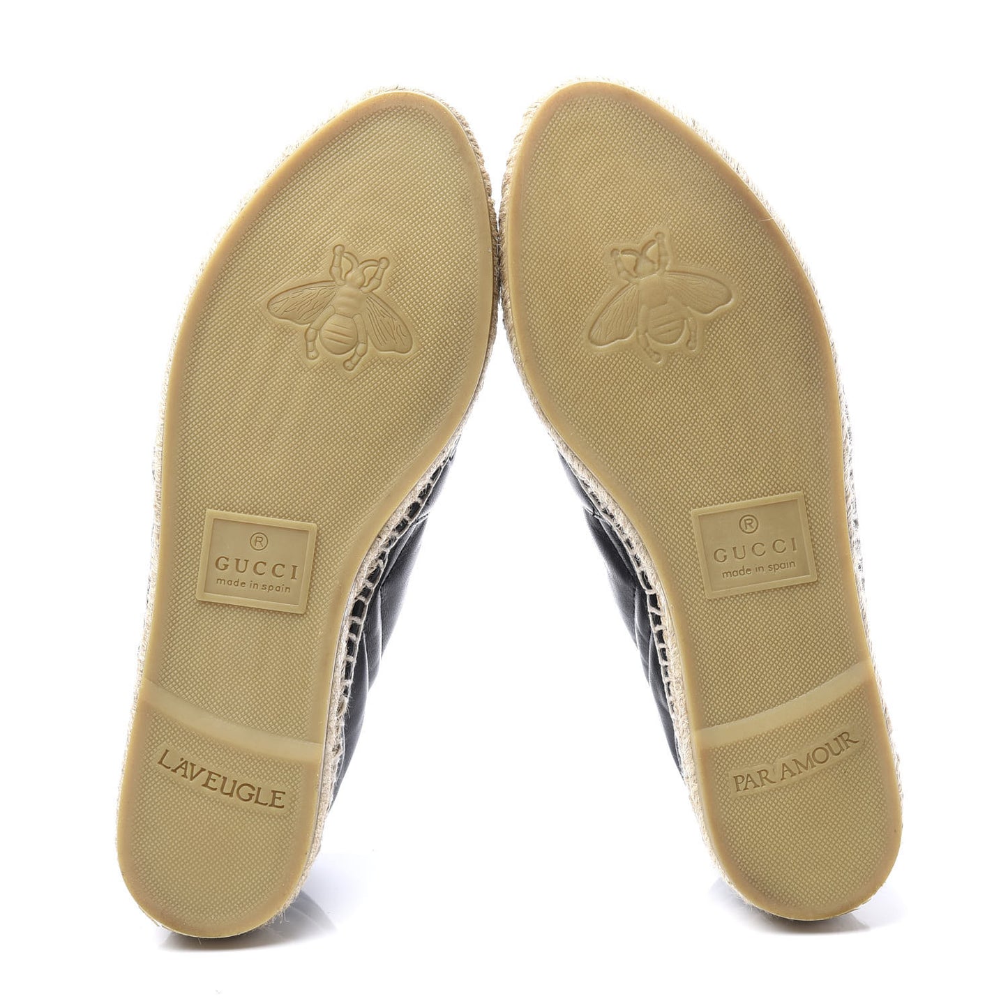Nappa Matelasse GG Marmont Espadrilles 37 Black