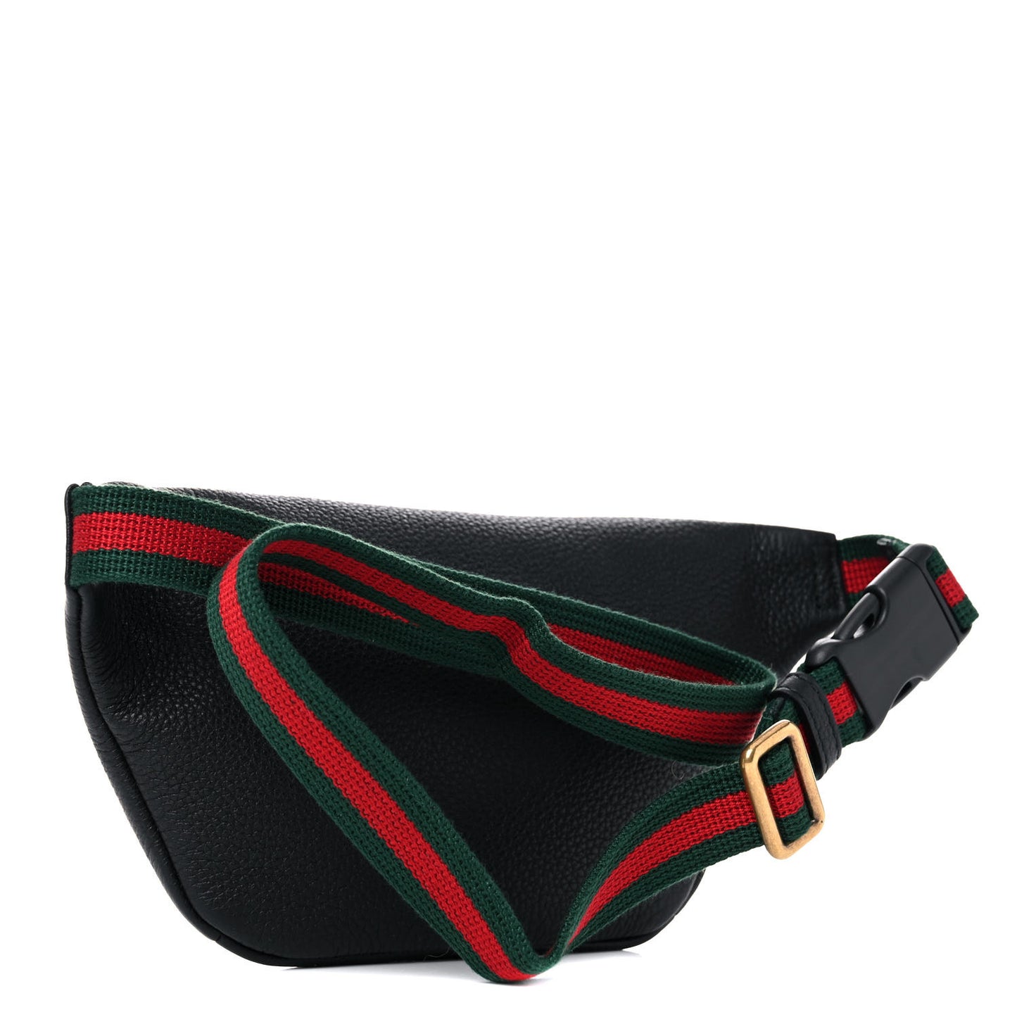 Grained Calfskin Small Logo Belt Bag Black