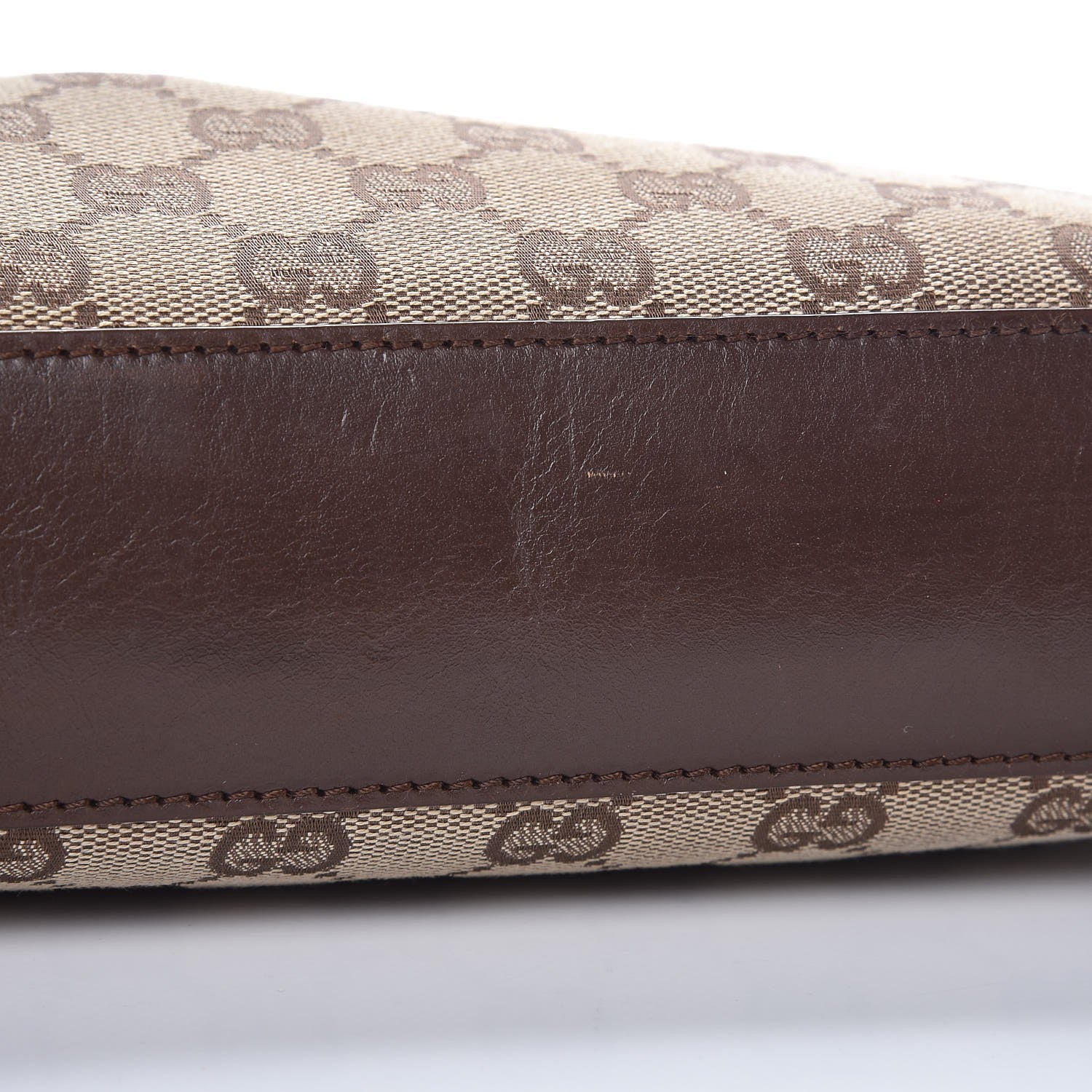 Gucci Monogram GG Small Clasp Hobo Brown 9 of 12