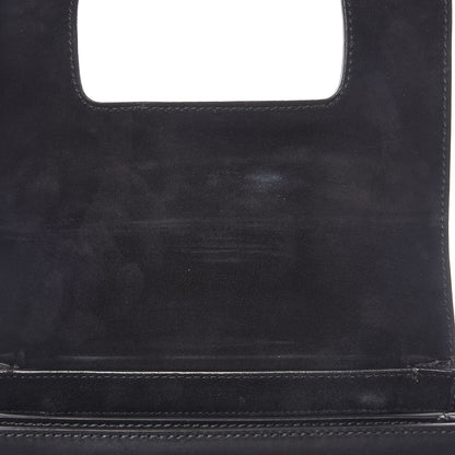 Christian Dior Calfskin Studded Floral Dio(r)evolution Flap Bag Black 7 of 7