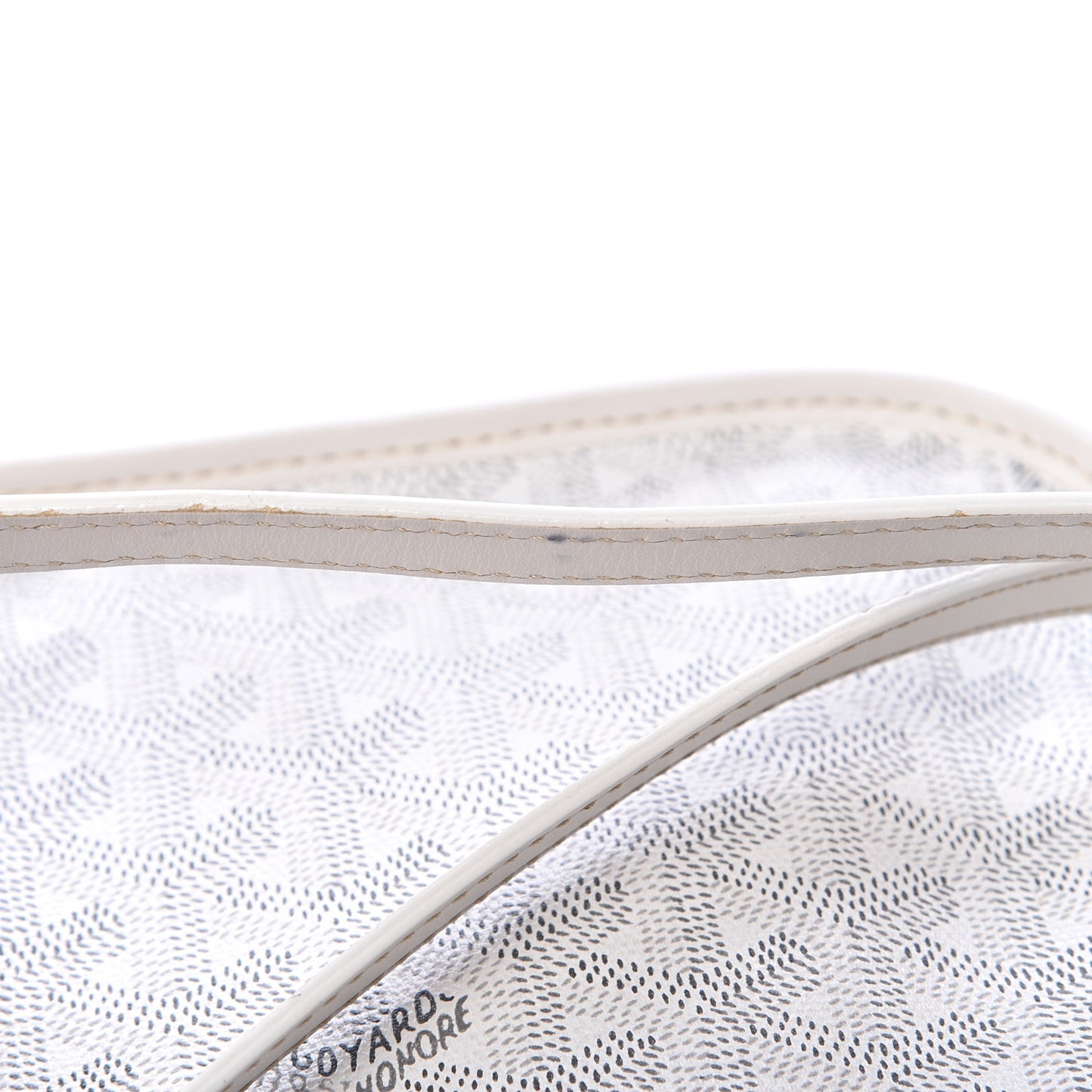 Goyardine Belvedere PM Messenger Bag White
