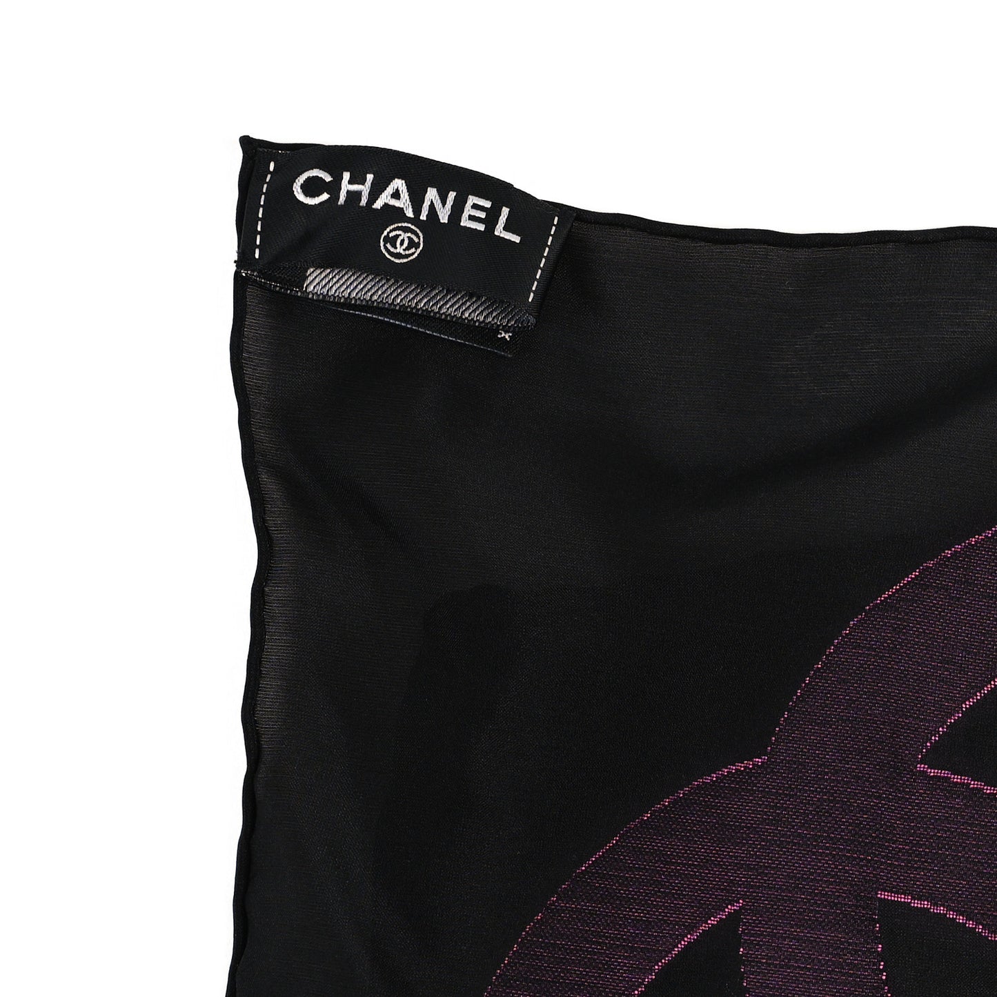 Silk CC Stole Black Turquoise Purple Fuschia