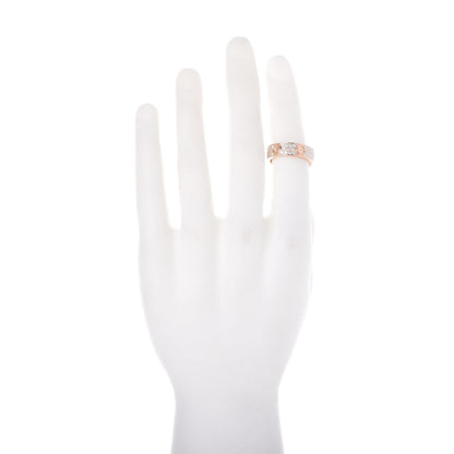 Cartier 18K Pink Gold Diamond 6.5mm LOVE Paved Ring 60 9 2 of 6