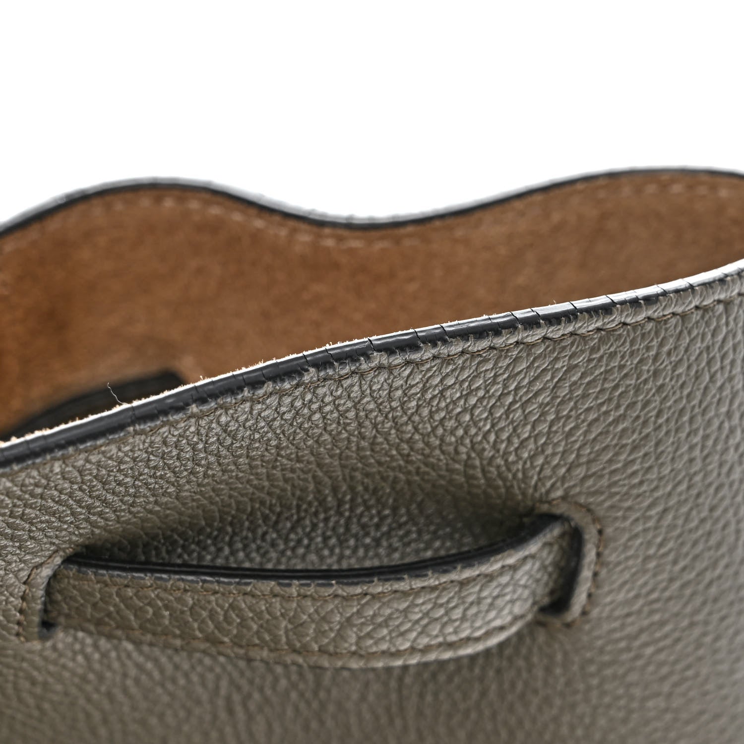 Celine Soft Grained Calfskin Small Belt Cabas Phantom Taupe 13 of 17