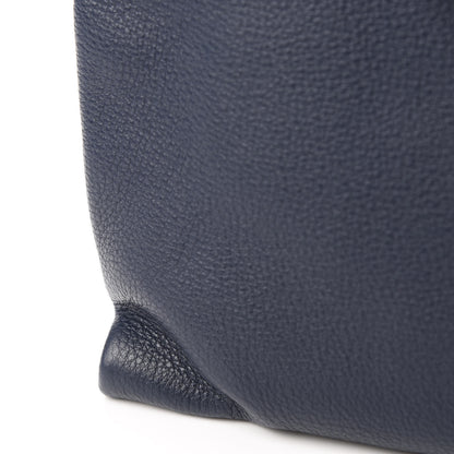 Prada Vitello Daino Zippered Shoulder Bag Baltico 8 of 12