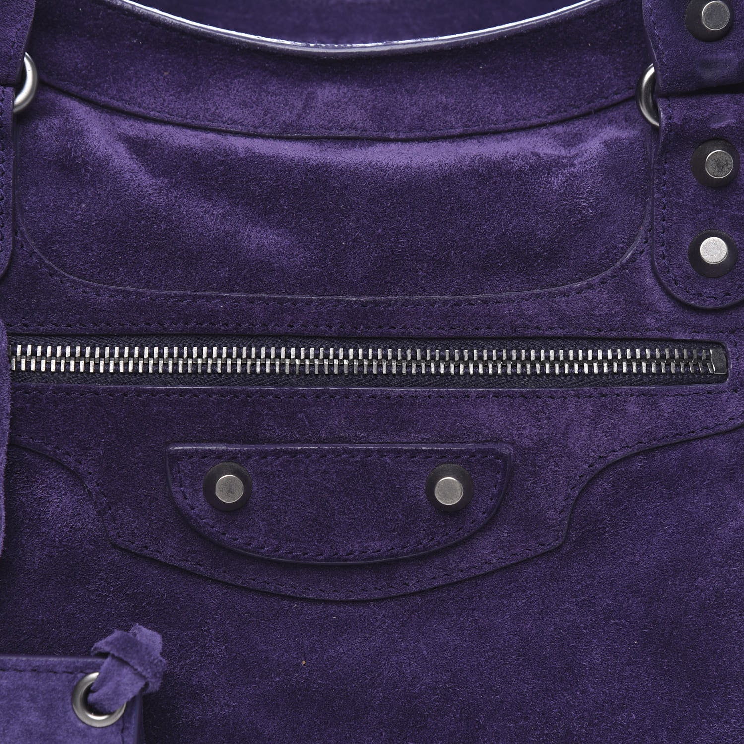 Balenciaga Baby Daim Suede City Purple 10 of 10