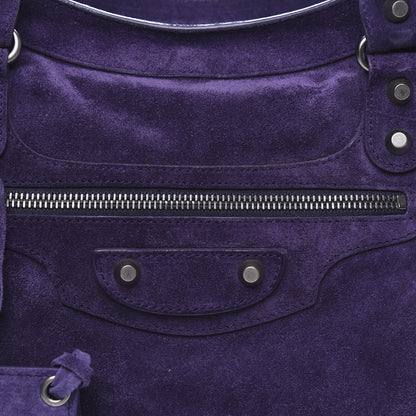 Balenciaga Baby Daim Suede City Purple 10 of 10