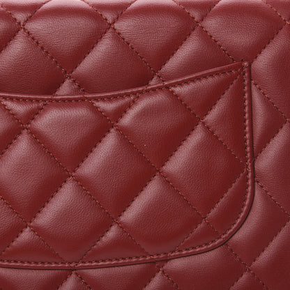 Chanel Lambskin Quilted Wallet On Chain WOC Red 12 of 13