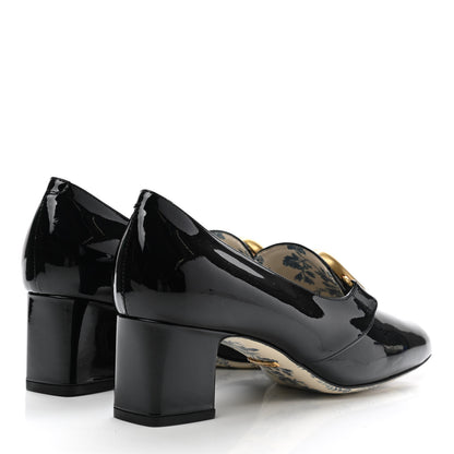 Gucci Vernice GG Victoire 55mm Loafer Pumps 38.5 Black 4 of 9