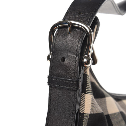 Burberry Beat Check Hobo Black 10 of 12