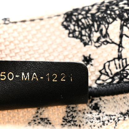 Christian Dior Canvas Embroidered Small Zodiac Toile De Jouy Book Tote Latte 7 of 10