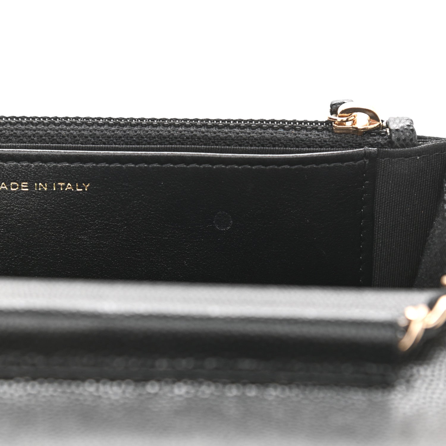 Chanel Caviar Quilted French New Wave Chain CC Wallet On Chain WOC Black 12 of 14