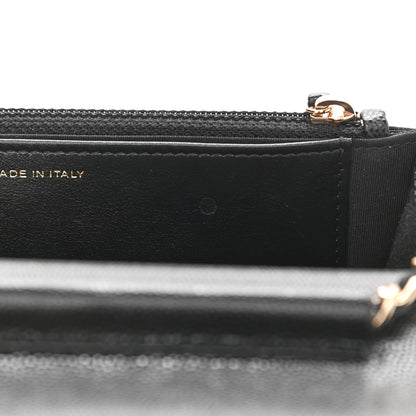 Chanel Caviar Quilted French New Wave Chain CC Wallet On Chain WOC Black 12 of 14