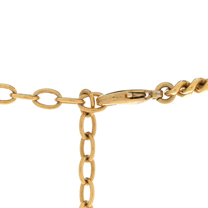 Chanel Metal Natural Stones CC Necklace Pearly White Gold 5 of 7