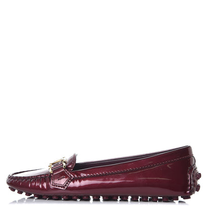 Louis Vuitton Patent Calfskin Oxford Loafers 36.5 Rouge Fauviste 1 of 8