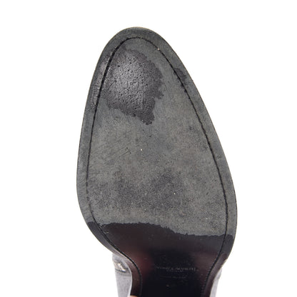 Saint Laurent Metallic Suede Curtis Ankle Boots 39 Dark Silver 10 of 22
