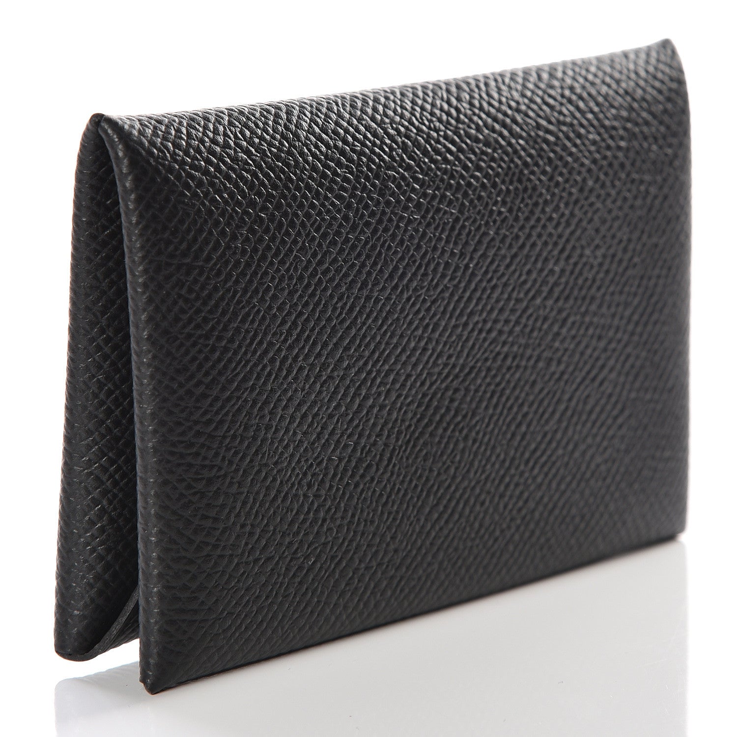 Hermes Epsom Calvi Card Case Black 2 of 8