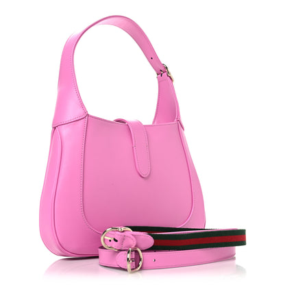 Gucci Ancora Calfskin Web Medium Jackie 1961 Hobo Pink 3 of 10