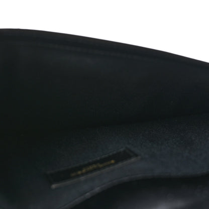 Saint Laurent Smooth Shiny Calfskin Monogram Uptown Pouch Black 5 of 11