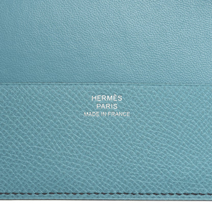 Hermes Epsom MC2 Magellan Passport Holder Bleu Indigo Bleu Saint Cyr 6 of 7