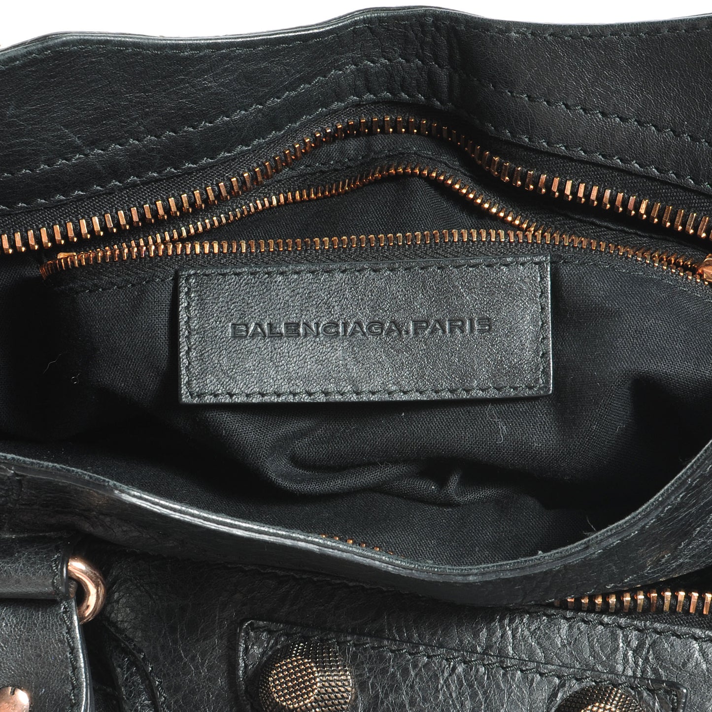 Agneau Giant 21 Rose Gold Hardware City Black