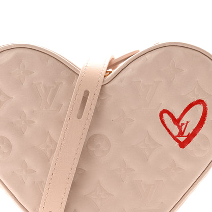 Louis Vuitton Lambskin Embossed Monogram Fall In Love Sac Coeur Light Pink 8 of 11