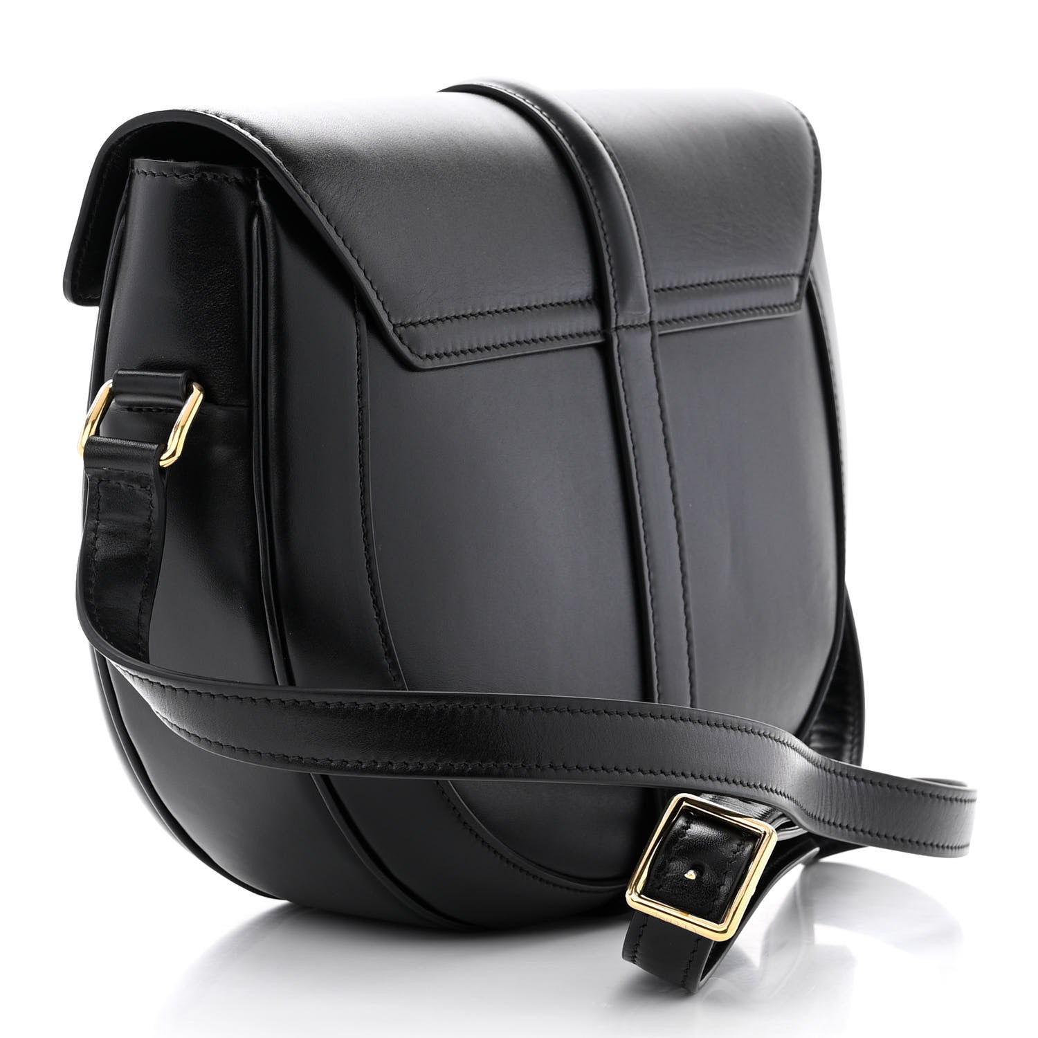Celine Satinated Calfskin Medium Besace 16 Black 3 of 10