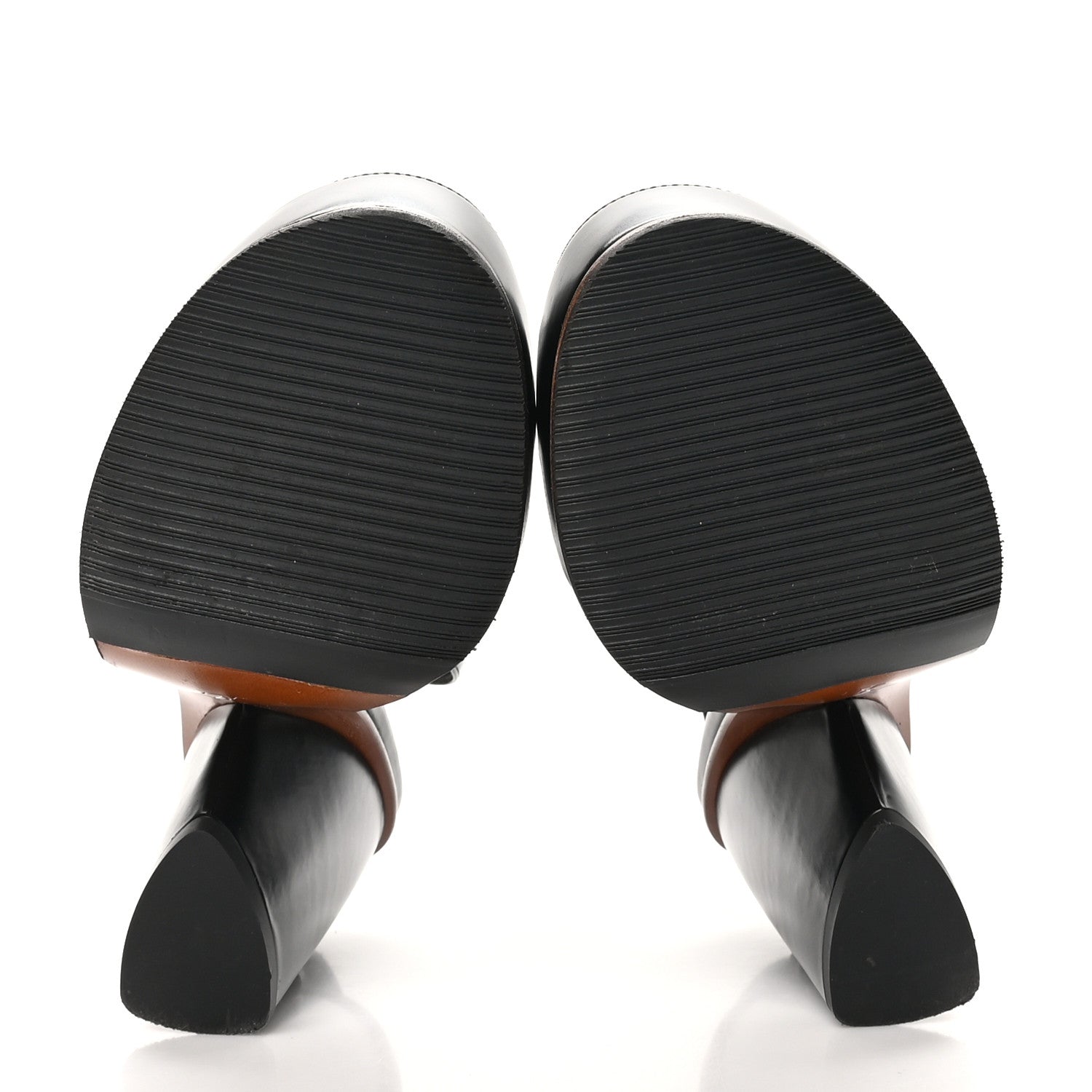 Louis Vuitton Calfskin Trinity 100 Sandals 39 Black 7 of 10