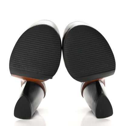 Louis Vuitton Calfskin Trinity 100 Sandals 39 Black 7 of 10
