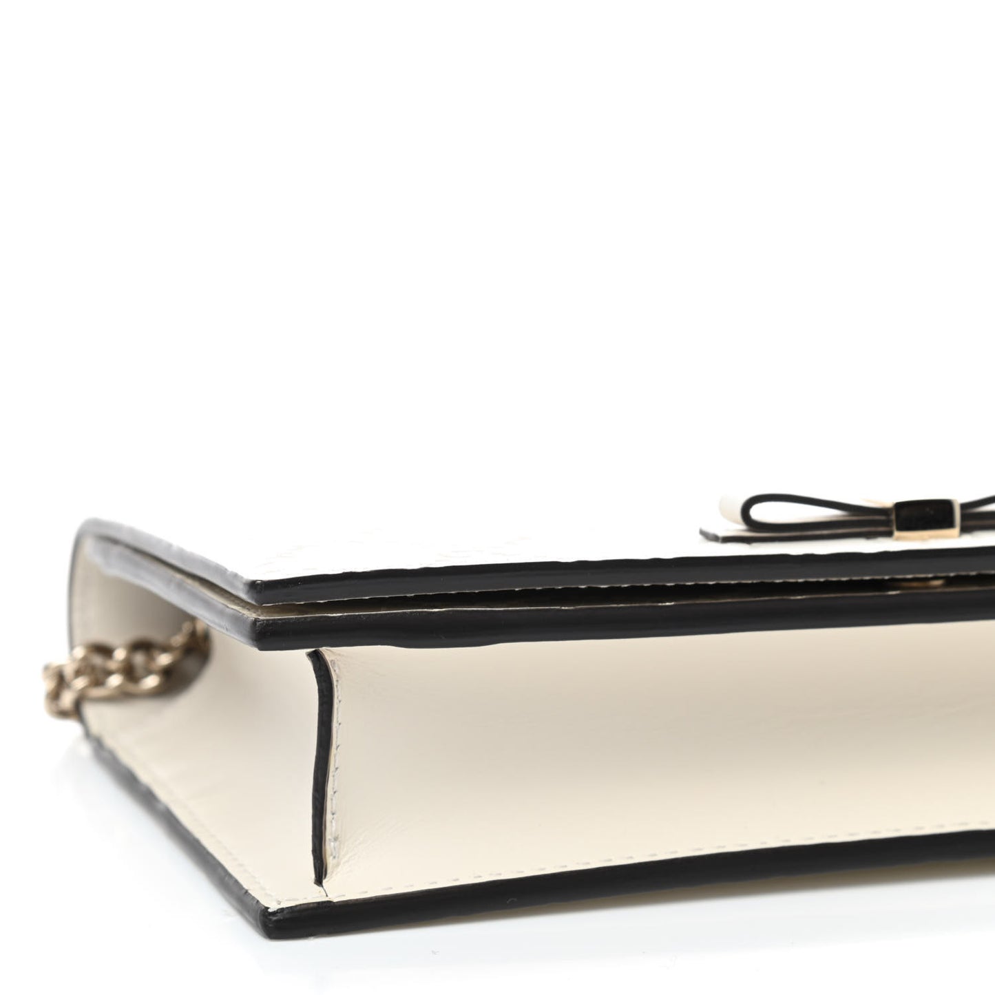 Guccissima Signature Bowy Chain Wallet Mystic White