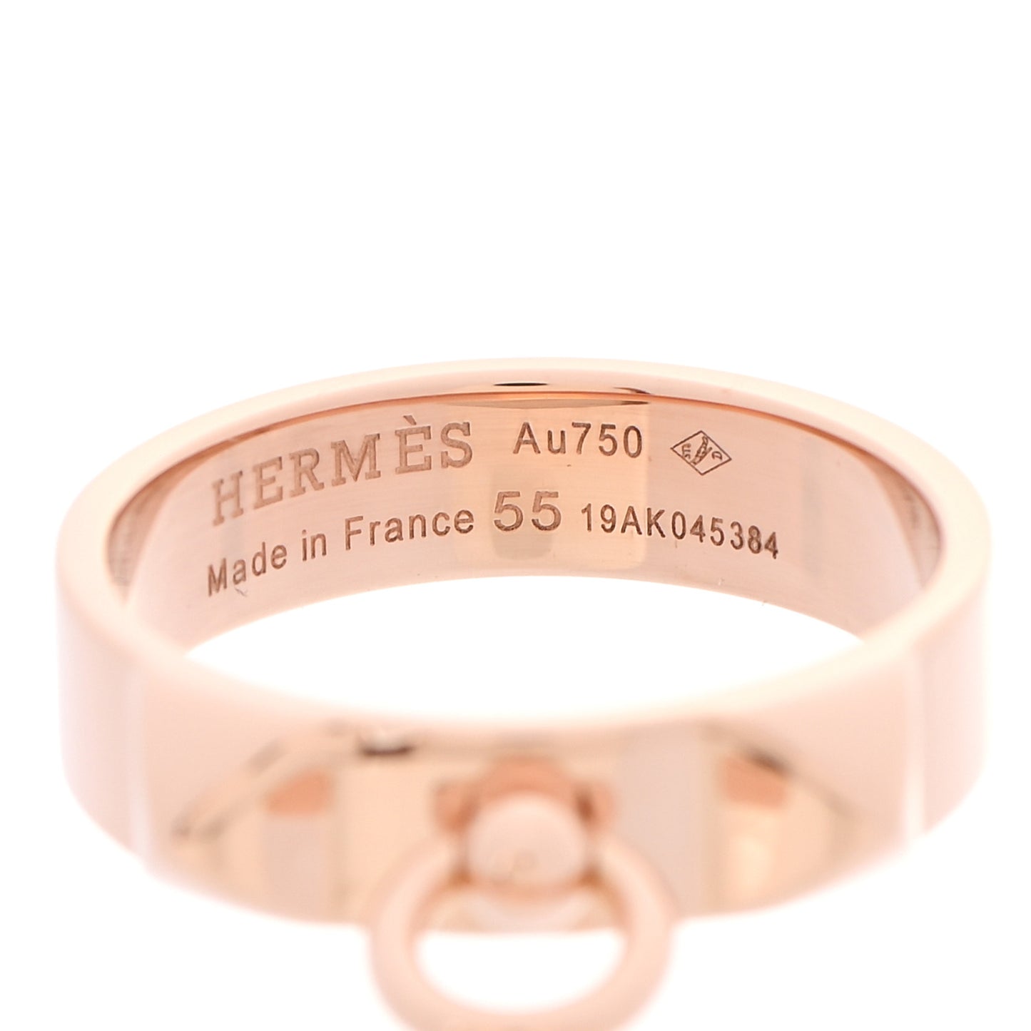 18K Rose Gold PM Collier De Chien Ring 55 7.25