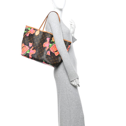 Louis Vuitton Monogram Roses Neverfull MM 2 of 13