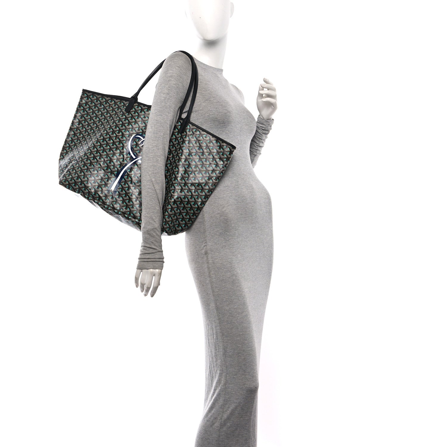 Goyard Goyardine Sunflower Reversible Saint Louis Claire Voie GM Black Opaline 2 of 18