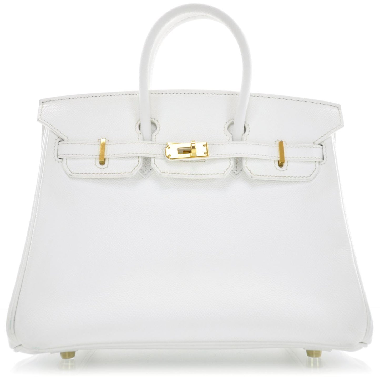 Epsom Birkin 25 Blanc