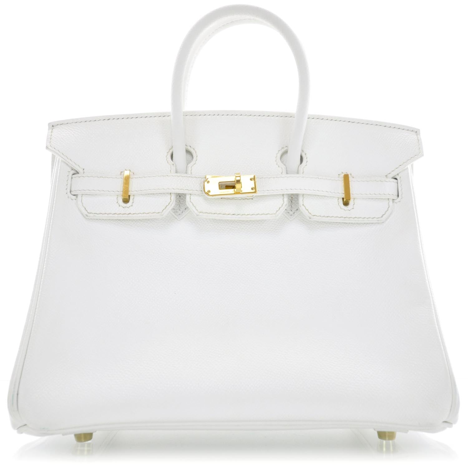 Hermes Epsom Birkin 25 Blanc 1 of 10