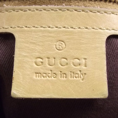 Gucci Leather Lined Monogram Tote Custard 8 of 12