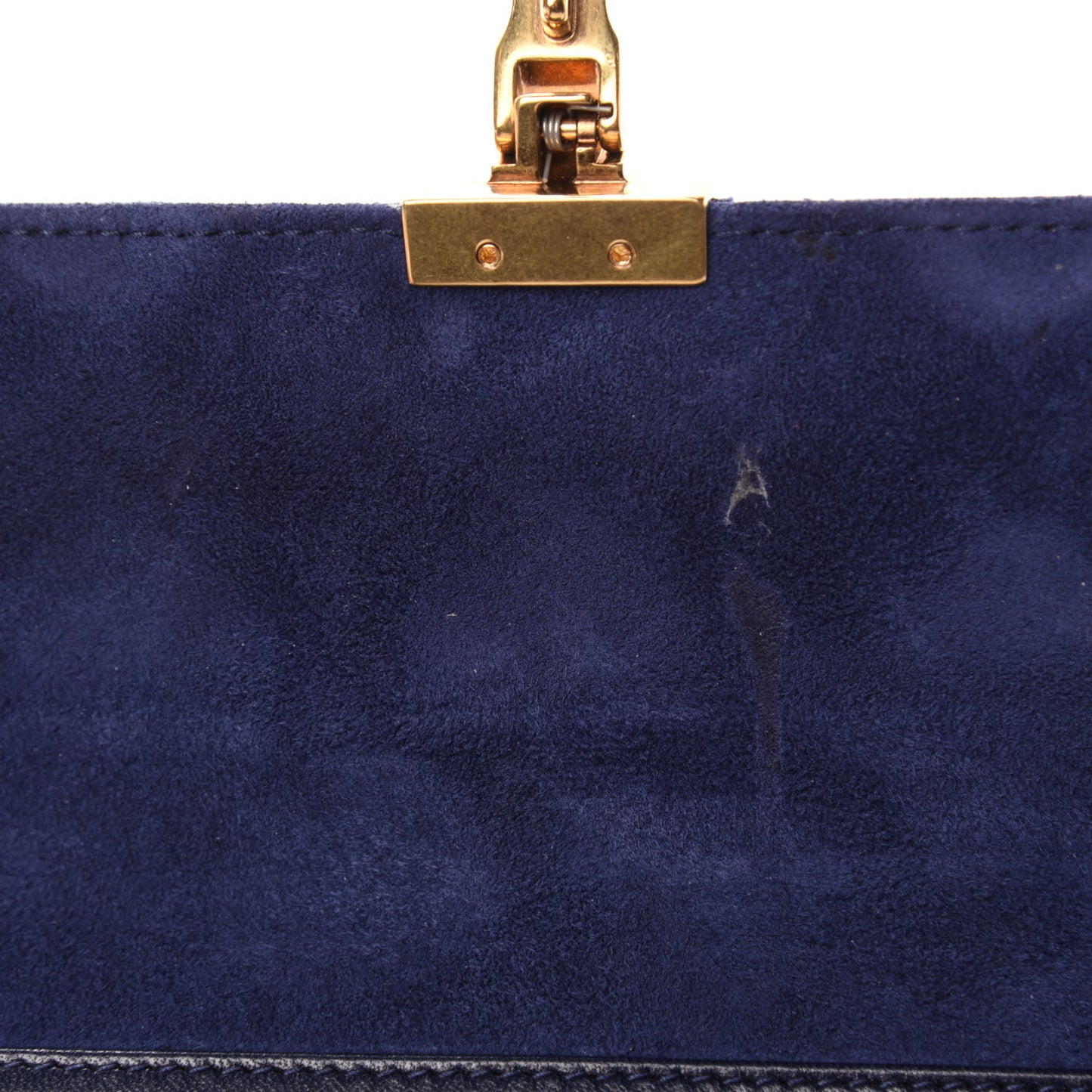 Lambskin Cannage Dioraddict Wallet on Chain Clutch Navy